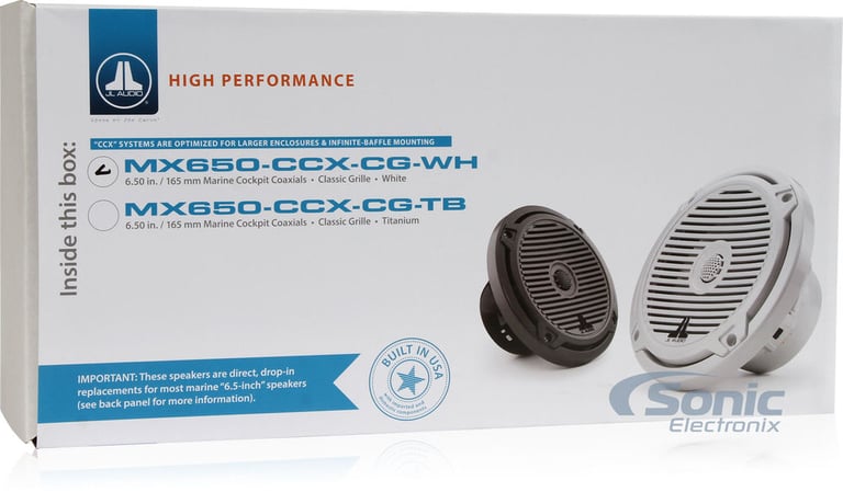JL Audio MX650-CCX-CG-WH - White with Classic Grilles Image 7