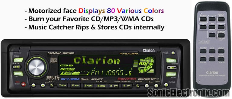 Clarion DXZ845MC Image 1