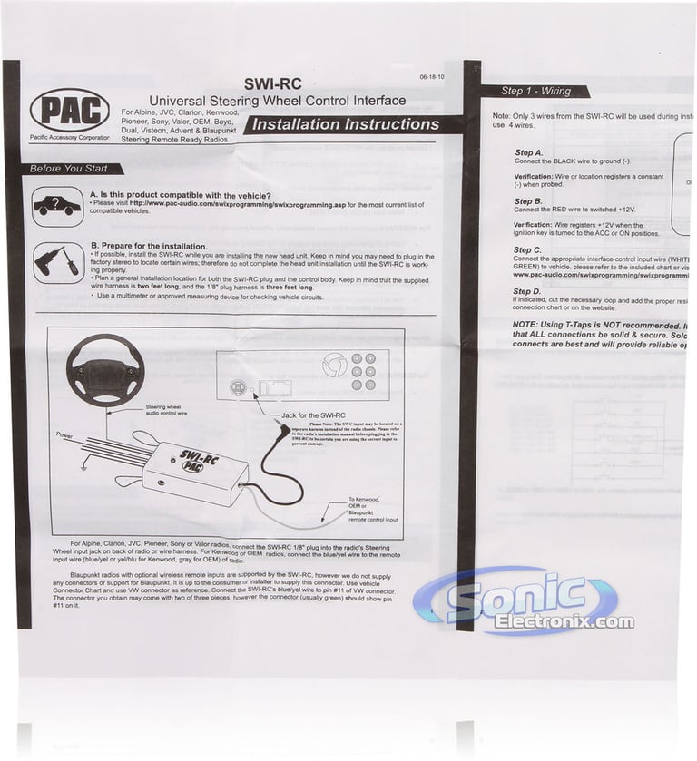 PAC SWI-RC OPEN BOX INCOMPLETE Image 5