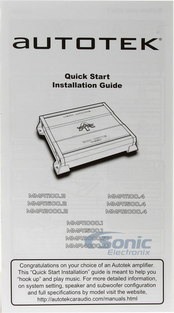 Autotek MMA2000.2 Open Box Complete Image 5
