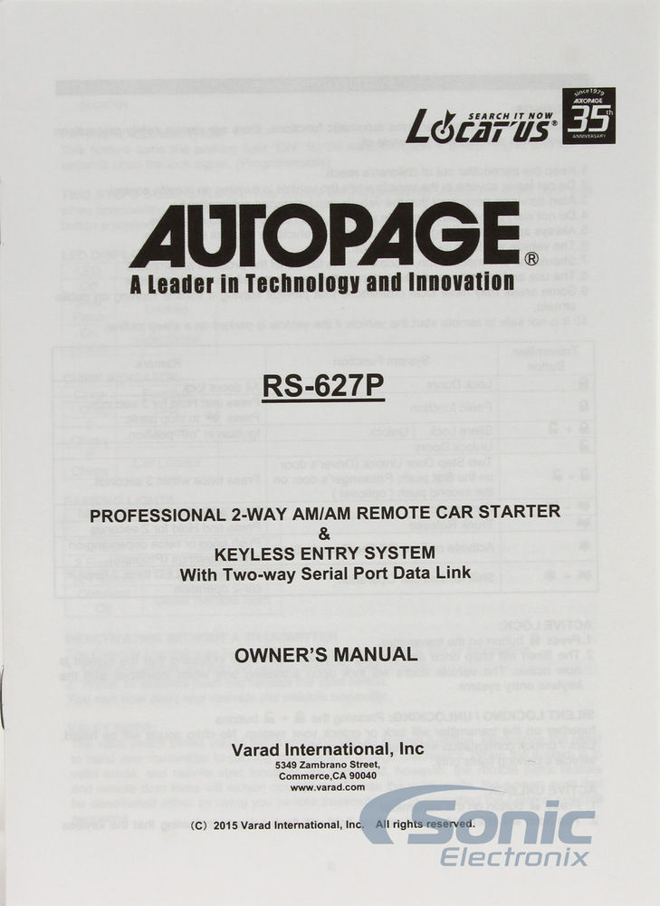 Autopage RS627P Image 9