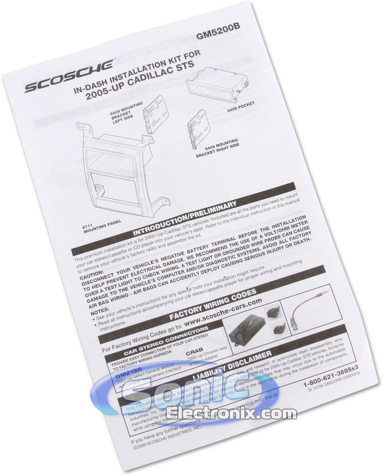 Scosche GM5200B Dash Kit Image 2