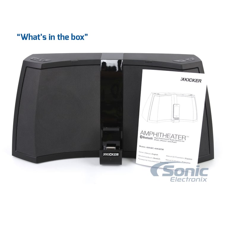 Kicker iK5 Amphitheater with 30-Pin iPhone/iPad Dock and Aux Input (40iK5 - Dock/Manual Only) Image 10