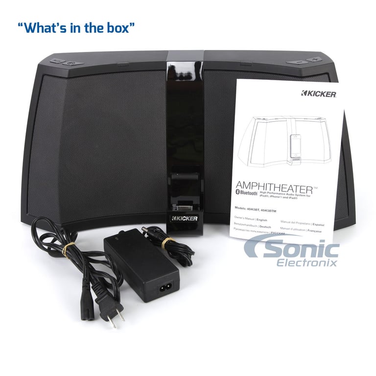 Kicker iK5 Amphitheater with 30-Pin iPhone/iPad Dock and Aux Input (40iK5 - No Remote) Image 11