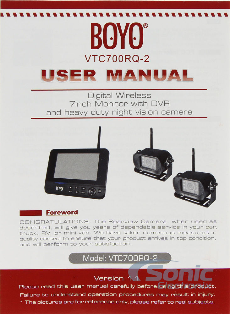 BOYO Vision VTC700RQ2 Image 14