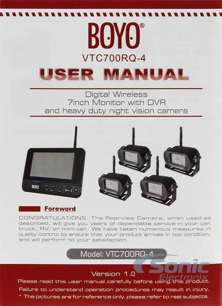 4 Channel Digital Wireless Monitor and Wireless Camera System with Built-in DVR Image 14