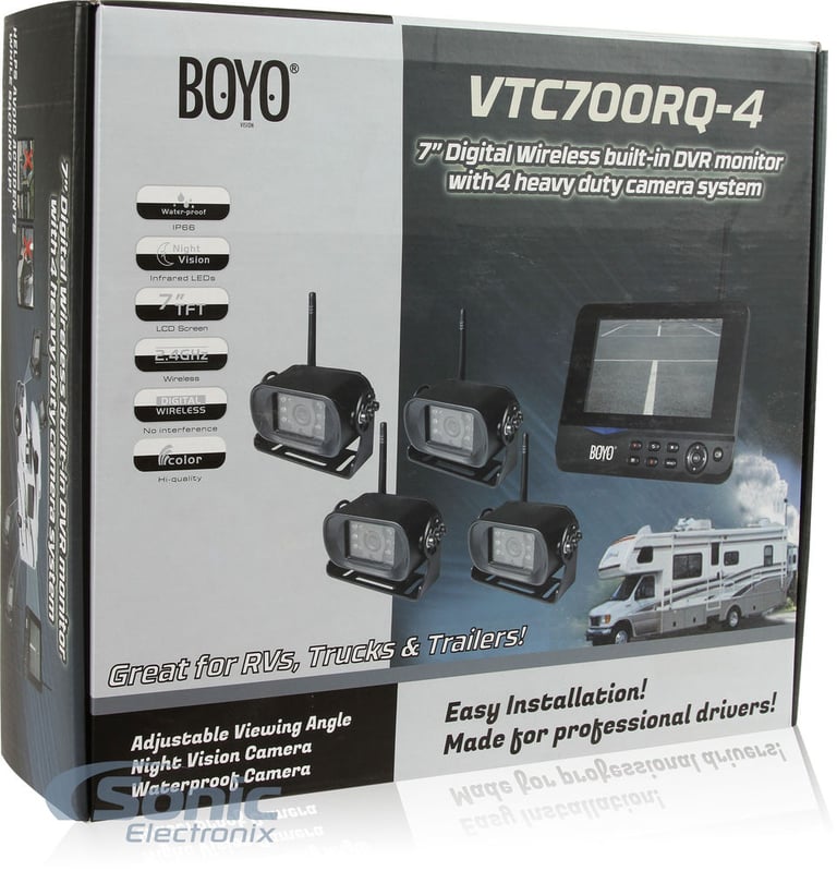 4 Channel Digital Wireless Monitor and Wireless Camera System with Built-in DVR Image 16