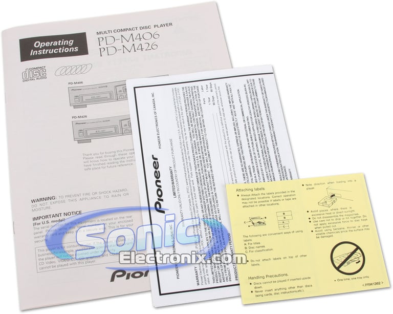 Pioneer PD-M426 Image 7
