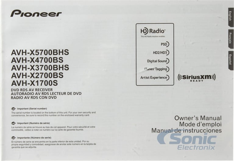 Pioneer AVH-X4700BS OPEN BOX COMPLETE Image 23