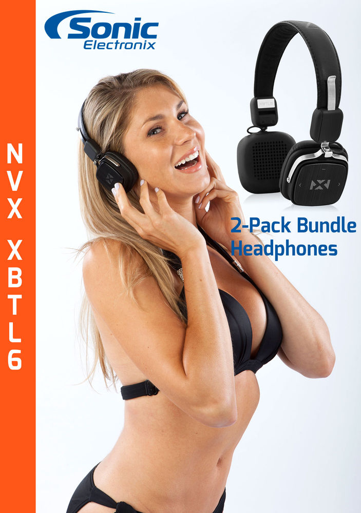 2-Pack Bundle: NVX XBTL6 Bluetooth Headphones Image 1