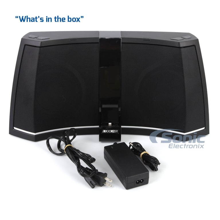 Kicker IK5BTL Amphitheater with Bluetooth, Lightning Dock, USB & Aux Input (41IK5BTL - No Manual/Remote) Image 1