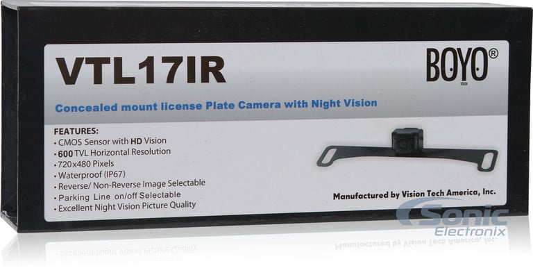 HD Bar TypeLicensePlate CMOS Camera with Excellent Night Vision Picture(openbox) Image 3