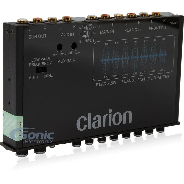 Clarion EQS755 - Car Equalizer (Replaces EQS746) Image 2
