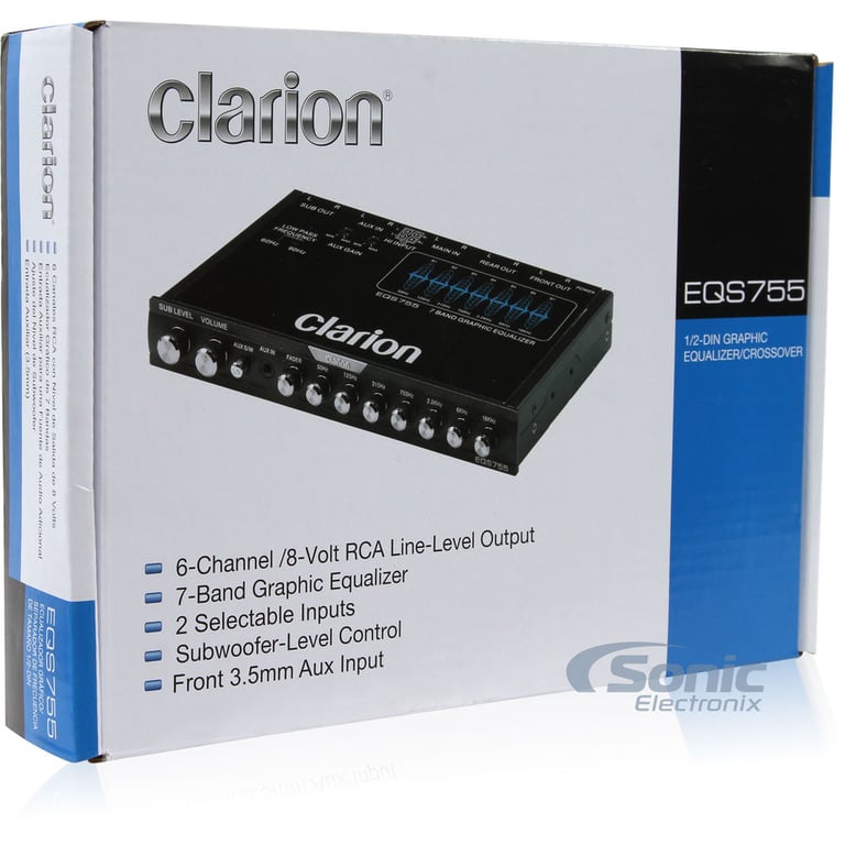 Clarion EQS755 - Car Equalizer (Replaces EQS746) Image 9