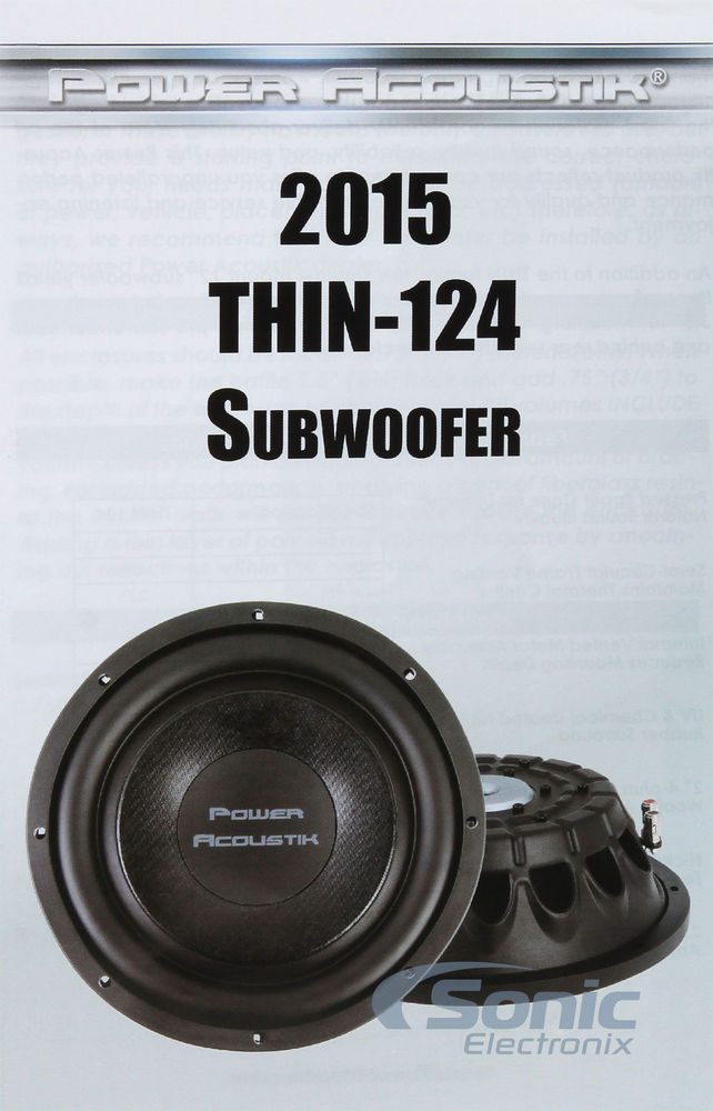 Power Acoustik THIN-124 Open Box Complete (Very Good, Used) Image 5