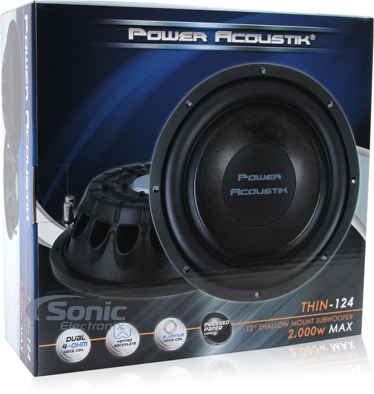 Power Acoustik THIN-124 Open Box Complete (Very Good, Used) Image 6
