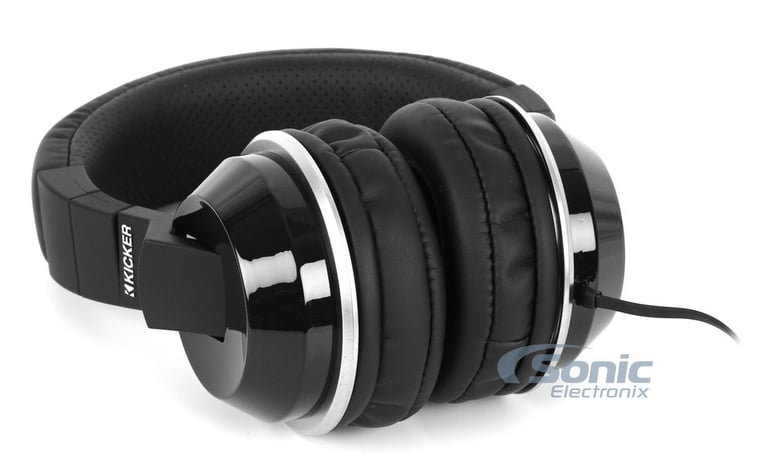 Kicker CUSH Headphones Black HP401MB (Open Box Complete) Image 3
