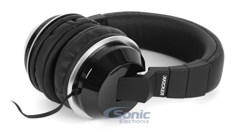 Kicker CUSH Headphones Black HP401MB (Open Box Complete) Image 4