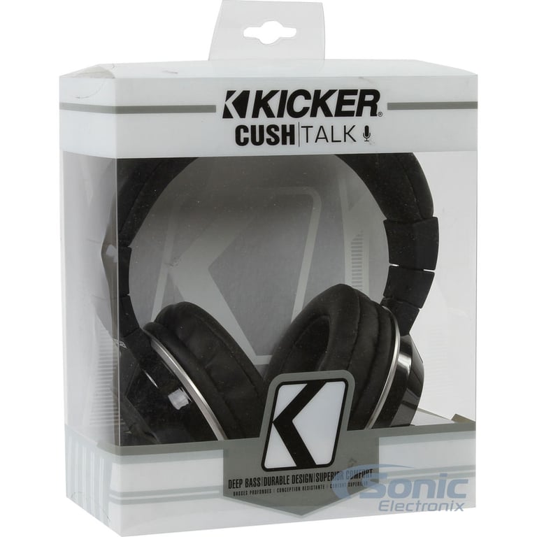 Kicker CUSH Headphones Black HP401MB (Open Box Complete) Image 9