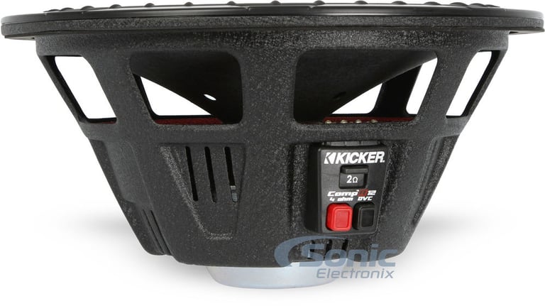 Kicker 40CWR124 1000W 12" CompR Subwoofer + Sealed Sub Box Enclosure Image 5