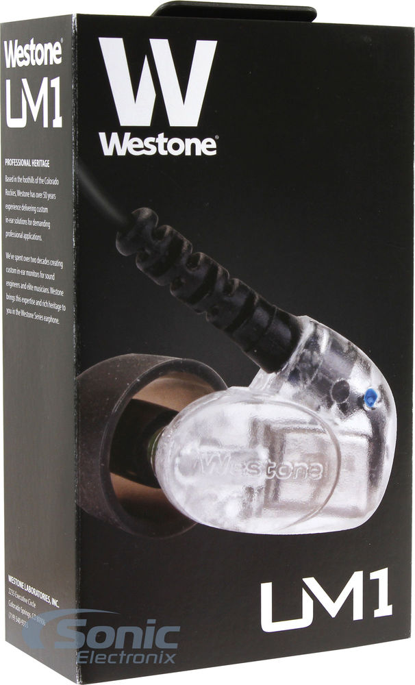 Westone UM1 Clear Earphones In-Ear Monitor Headphones/Earbuds Open Box  Image 7