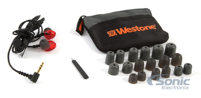 Westone UM1 Red Earphones Universal In-Ear Monitor Headphones/Earbuds Image 5