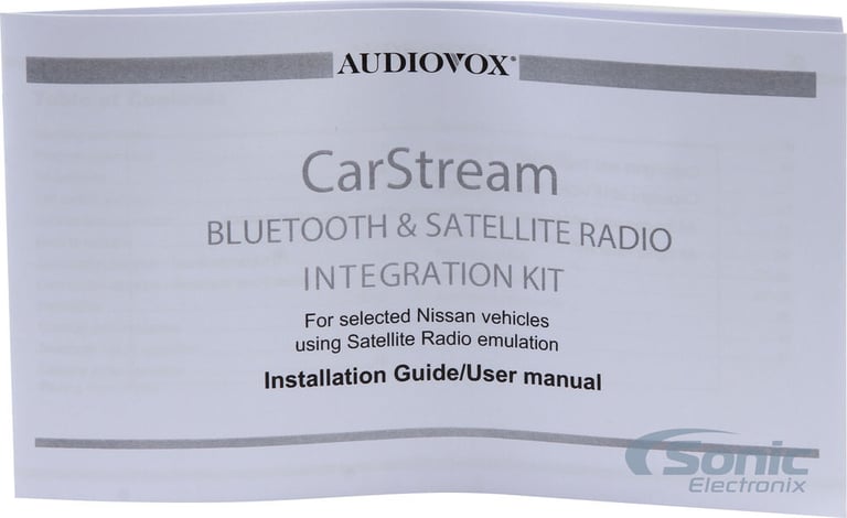 Audiovox Nissan Carstream Bluetooth Streaming Kit (BT103NIS) Image 9