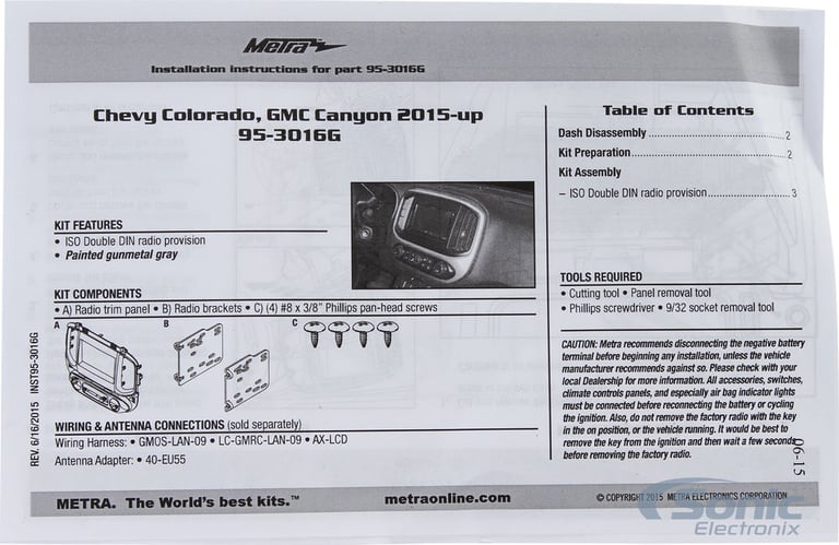 Metra 95-3016G Dash Kit Image 4