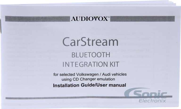Audiovox Audi Carstream Bluetooth Streaming Kit (BT100AUD) Image 9