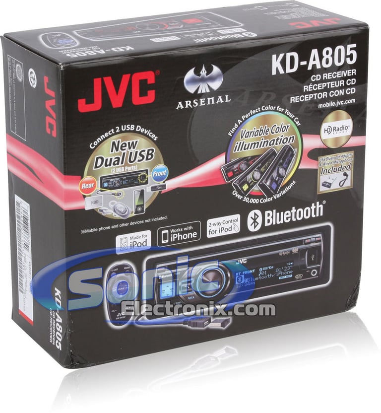 JVC Arsenal KD-A805 R/B Image 10