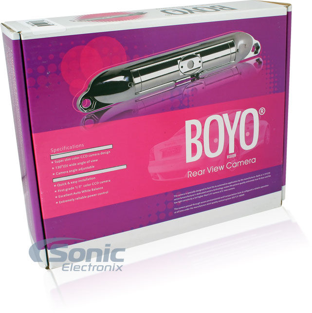 BOYO Vision Backup Rearview Mirror System w/ License Plate Bar-Type Camera Image 13
