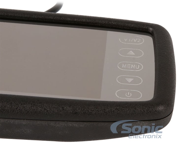 Crimestopper Rear View Mirror Monitor with Top Bar Mount Color Camera Image 4