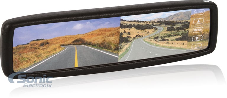 Crimestopper OEM Style Rear View Mirror Monitor and Color Backup Camera Image 2