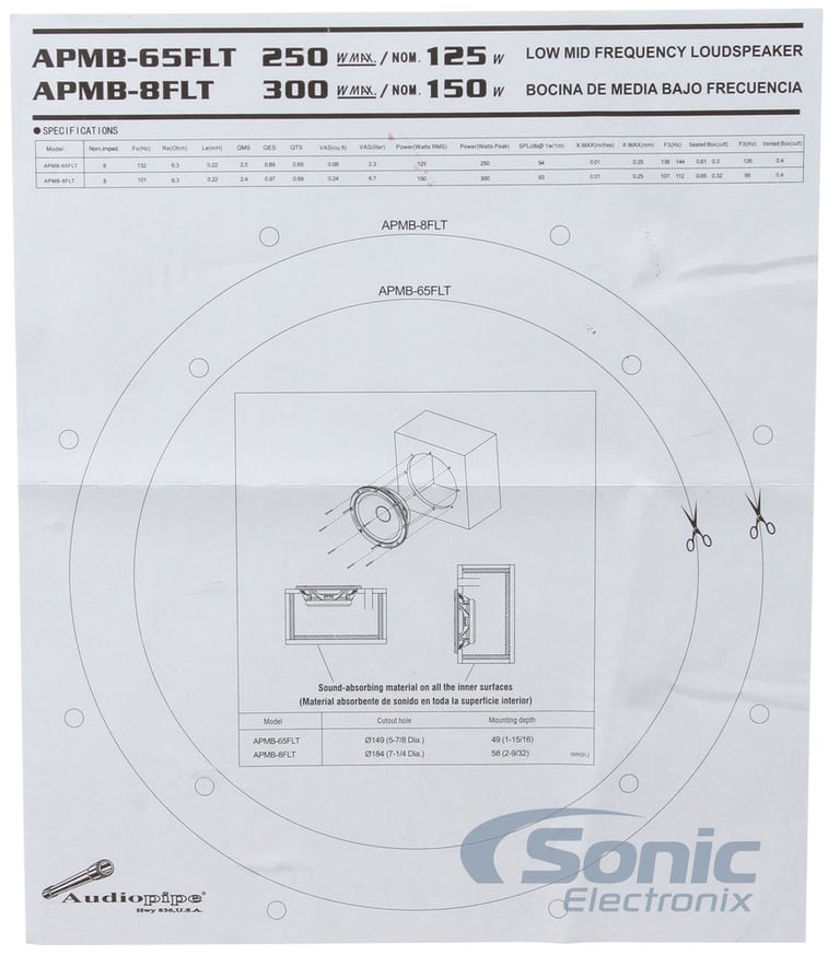 Audiopipe APMB-65FLT Open Box Complete Image 10
