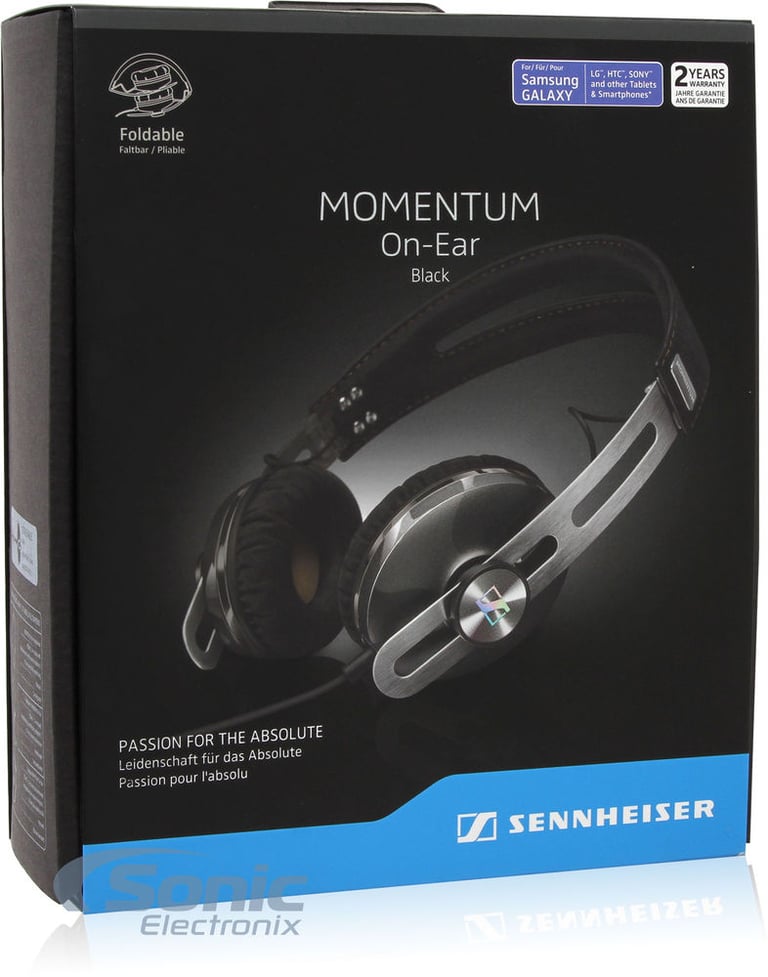 Sennheiser Momentum 2.0 On-Ear Headphones M2 OEG - Black Image 9