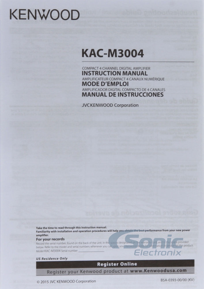 Kenwood KACM3004 OPEN BOX COMPLETE Image 7