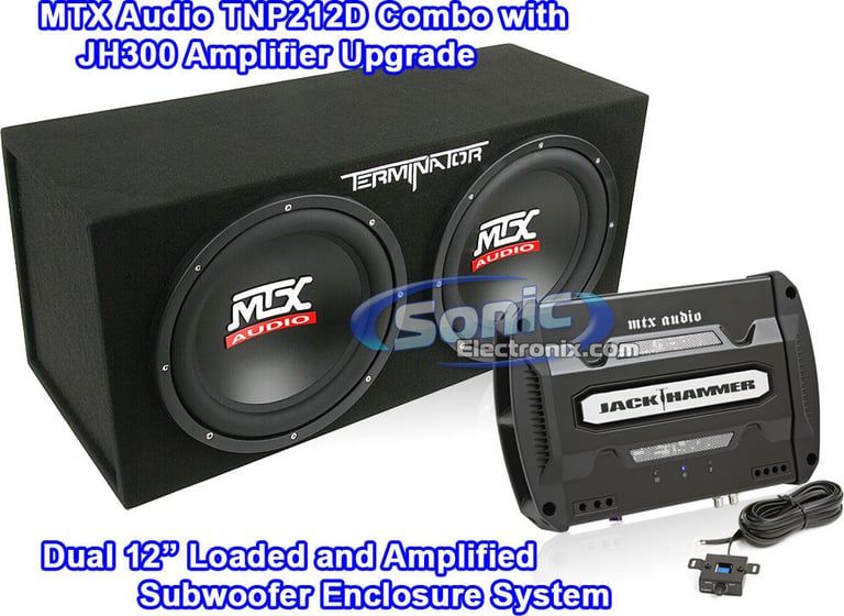 MTX Audio TNP212D Combo with JH300 Amplifier Upgrade Open Box Image 1