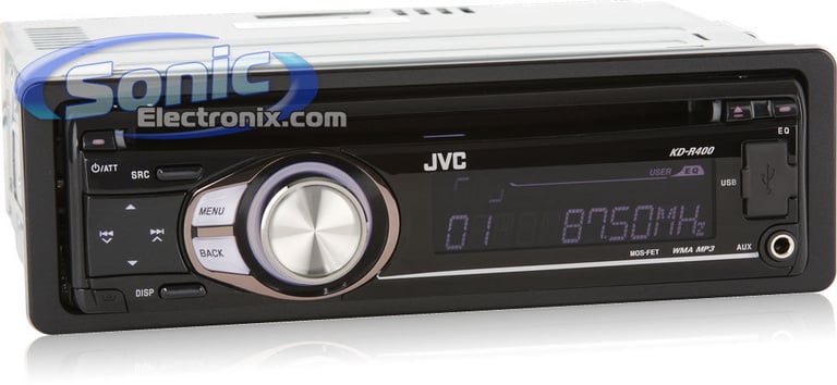 JVC KD-PKR400 (KD-R400 Receiver + 6.5" Speakers Combo Package) Image 2