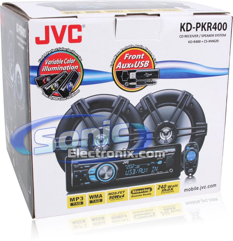 JVC KD-PKR400 (KD-R400 Receiver + 6.5" Speakers Combo Package) Image 15