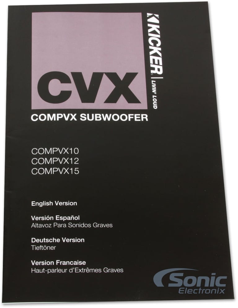 Kicker CVX + Image Dynamics High Fidelity Subwoofer Solution Image 5