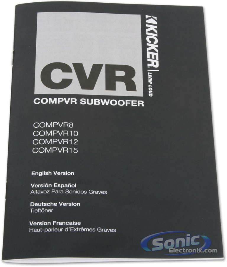 Kicker 10CVR122 Open Box Complete Image 10