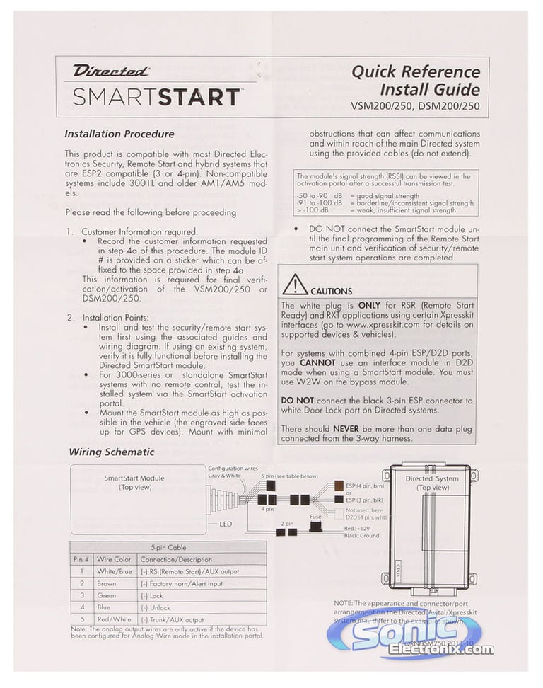 Directed DSM-250 Open Box Incomplete Image 14