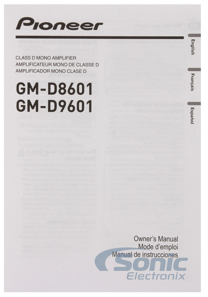 Pioneer GM-D9601 OPEN BOX COMPLETE Image 16