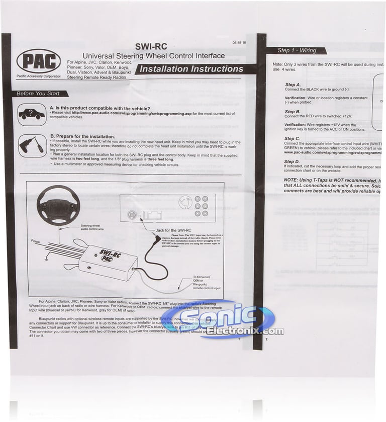 PAC SWI-RC OPEN BOX COMPLETE Image 12