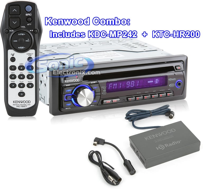 Kenwood PKG-MP242HD (Includes KDC-MP242 + KTC-HR200) Image 1