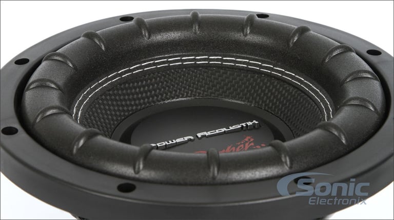 Power Acoustik Subwoofer + Enclosure & Speaker Wire Image 5