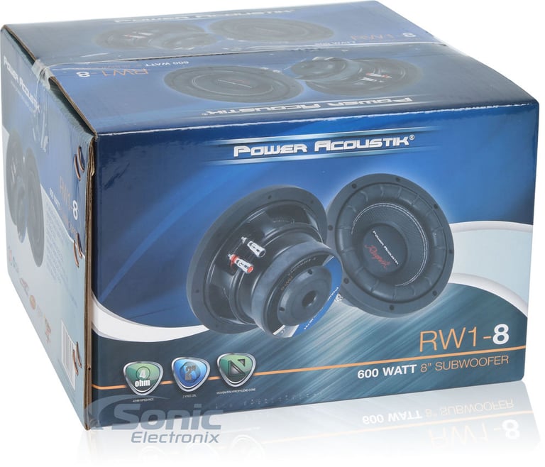 Power Acoustik Subwoofer + Enclosure & Speaker Wire Image 6