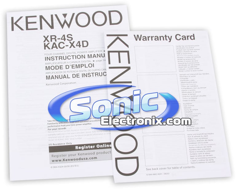Kenwood eXcelon XR-4S Open Box Image 6