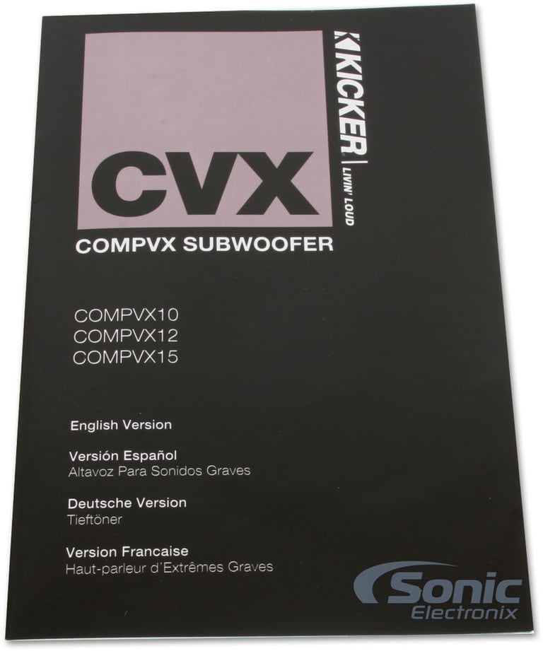 Kicker CompVX CVX124 (10CVX124) Image 4