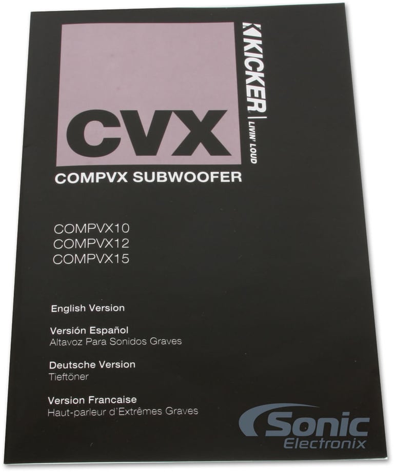 Kicker CompVX CVX122 (10CVX122) Image 4